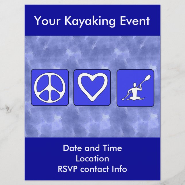 Peace Love Kayaking (Frente)