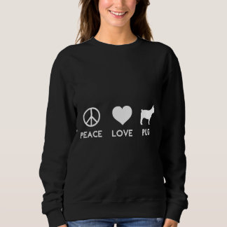 Peace Love Pug Funny Dog Lover Classic T-Shirt 149