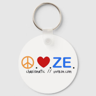 Peace.Love.ZE. Chaveiro