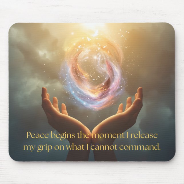 Peace Quote Mousepad (Frente)