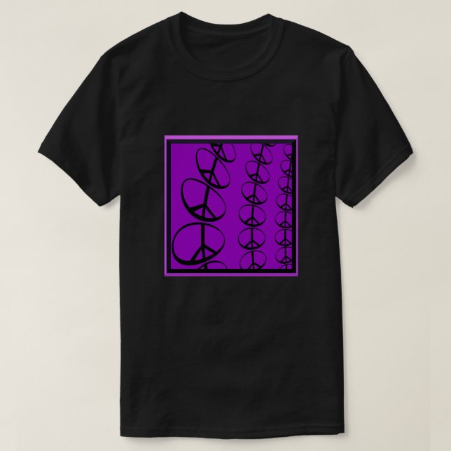 Peace Signs Fractal T-Shirt (Frente do Design)