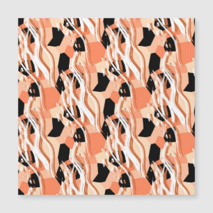 Peach Black White Abstrato Pattern.