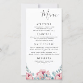 Peach Blossom | Menu de Casamento Floral
