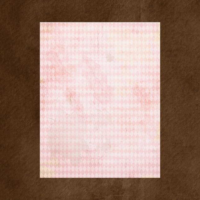 Peach Diamond Scrapbook Paper (Criador carregado)