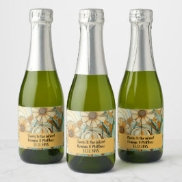 Peach e Beige Floral Abstrato