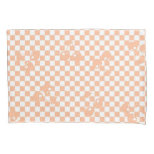 Peach Fuzz Cherry Gingham Patterno