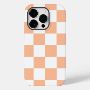 Peach Fuzz Verificado Padrão Gingham