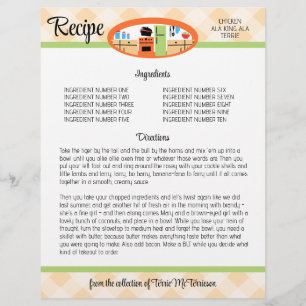 Peach gingham retro cozinha na pasta...