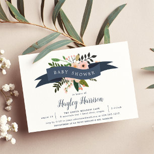 Peach Meadow   Convite ao Chá de fraldas