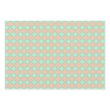 Peach & Mint Pastels Molhando Folha Plana de Papel