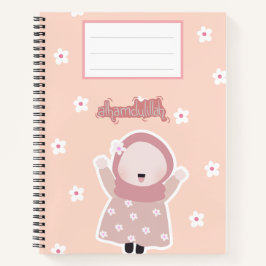 Peach Notebook "Alhamdulillah"