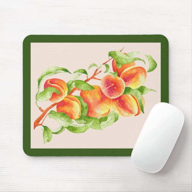 'Peach Paradise' em um mouse Pad (Com mouse)