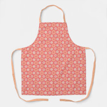Peach & Pristine Floral Impressão