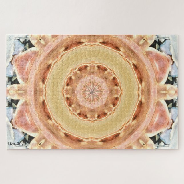 Peach Rosette Jigsee Quebra-cabeça (Horizontal)