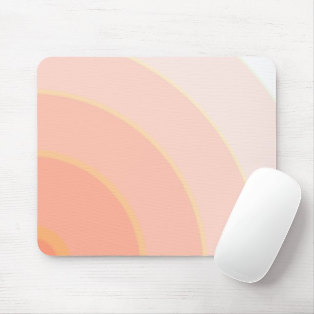Peach Swirls Mouse pad (Com mouse)