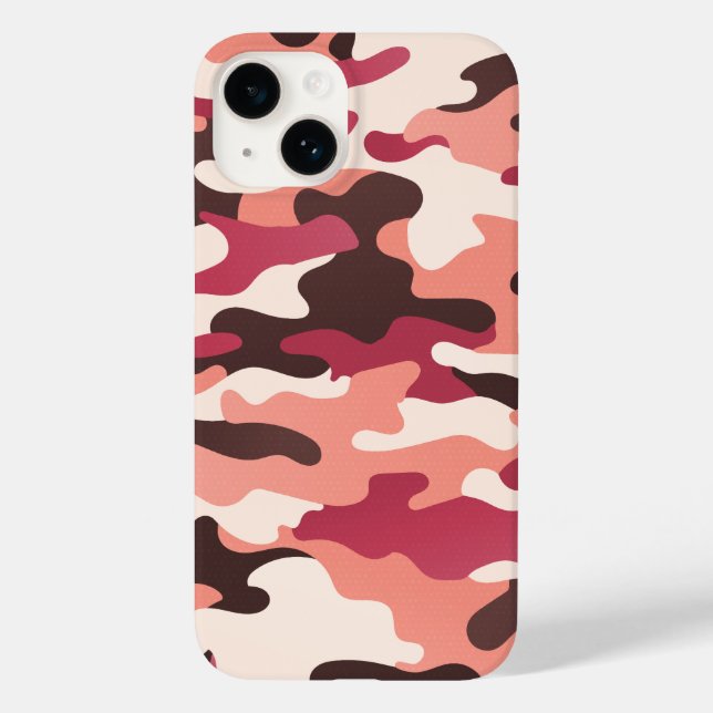 Peach Urban Camo Rosa Castanho Ruby Vermelho (Verso)