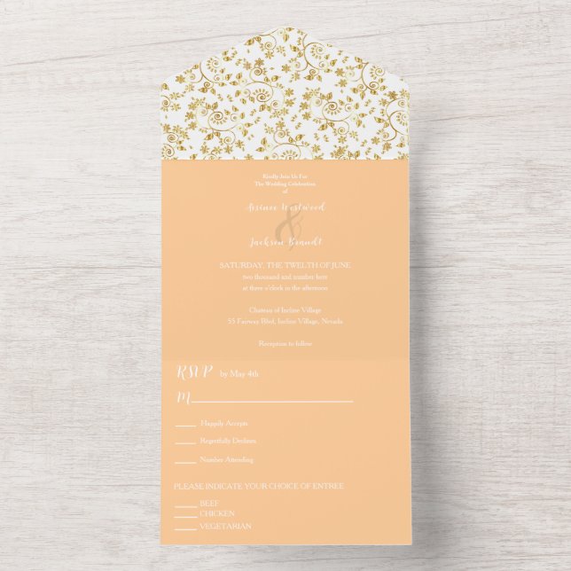 Peach Winter Night Weding (Interno)