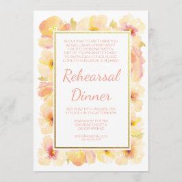 Peaches e Creme Janto de ensaio Dourado Convite