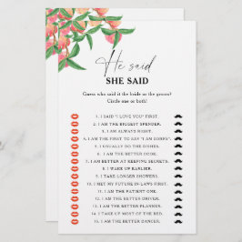 Peaches - Ele disse que ela disse jogo de chá de p