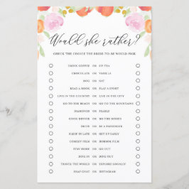 Peaches Floral faria o jogo de Chá da Preferencial