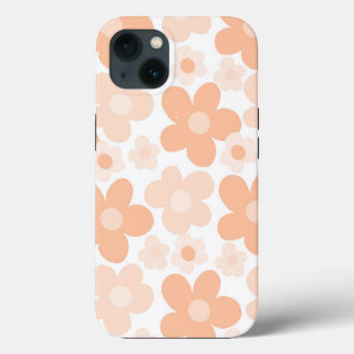 Peachy Daisies Retro Dream #1 #retro #decor #art