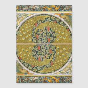 Peacock Art Nouveau Estilo redondo intrincado desi