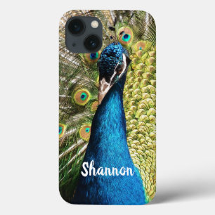 Peacock Azul Personalizado Brilhante
