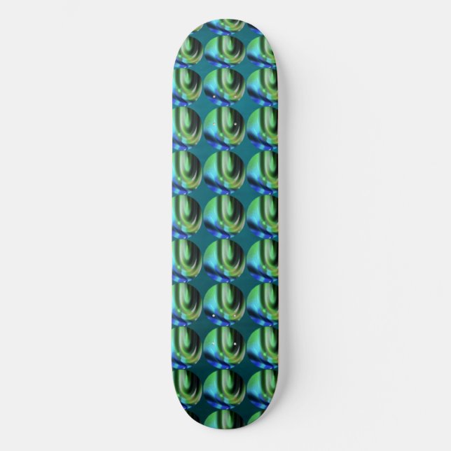 Peacock Bubble Skateboard (Frente)