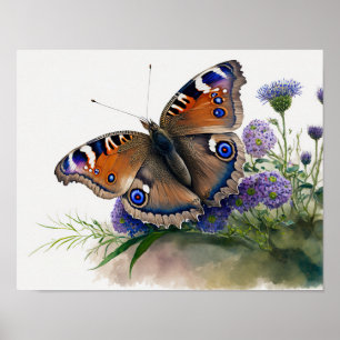 Peacock Butterfly Art Impressão