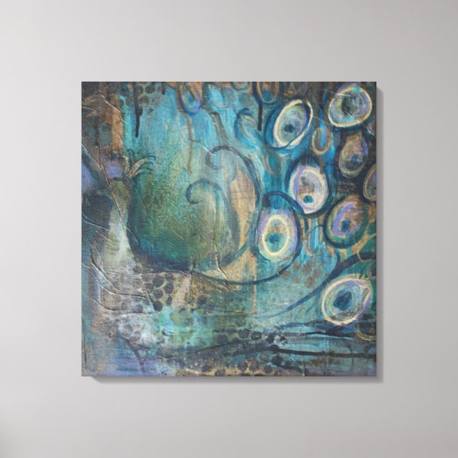 Peacock canvas de Arte Impressão de  (Frente)