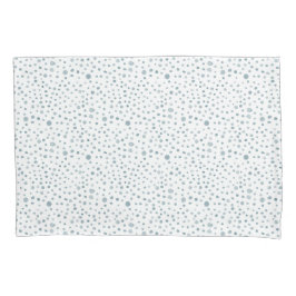 Peacock Confetti Watercolor Dots Pillowcase