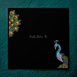 Peacock de Aquarela Elegante