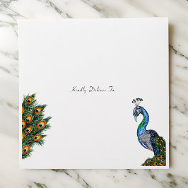 Peacock de Aquarela Elegante