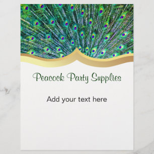 Peacock Feather Business Flyer