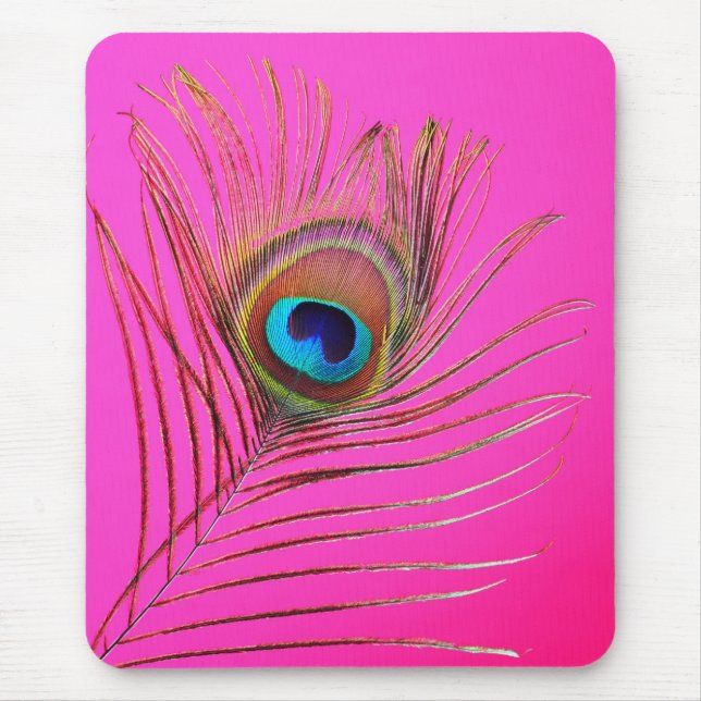 Peacock Feather Mousepad (Frente)
