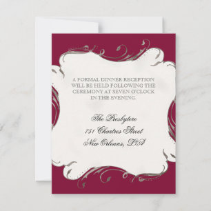 Peacock Feather n Swirls - Convite para Casamento