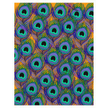 Peacock Feather Paper - Laranja tropical