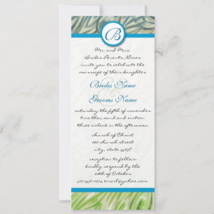 Peacock Feather Swirls Convite De Casamento