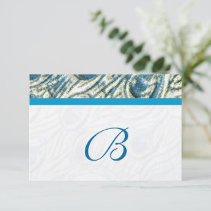 Peacock Feather Swirls Wedds RSVP