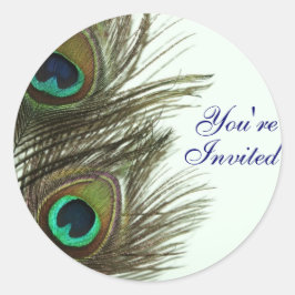 Peacock Feather, você é um adesivo de envelopes co
