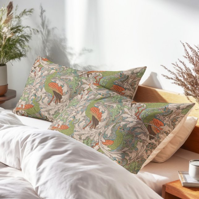 Peacock Garden in Orange Green Teal Beige (Criador carregado)