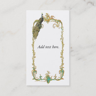 Peacock n Paisley Cartão de visita