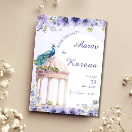 Peacock Salvar a data índia salvar o cartão de dat