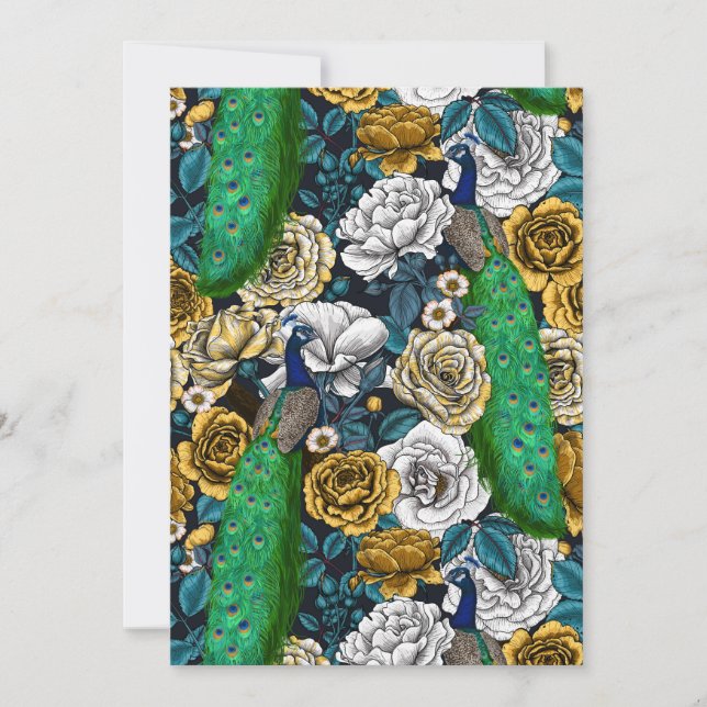 Peacocks no rosa 3 (Frente)