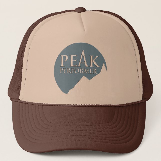 "Peak Performer" significa o boné de chapéu azul t (Frente)