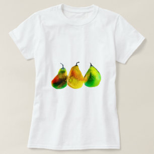 Pear art, fruta de aquarela fofa T-Shirt