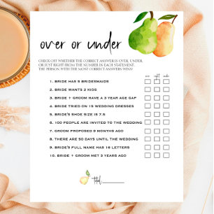 Pear Perfeito - Casais Chá Sobre ou Sob Jogo