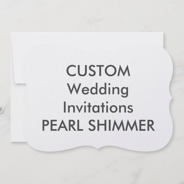 PEARL 110lb Convites para casamento em suporte de  (Frente)