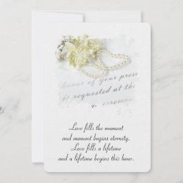 Pearl Heart de Casamento por Convite Formal