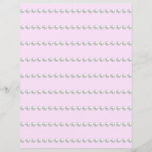 Pearl Miçanga Scrapbook Paper